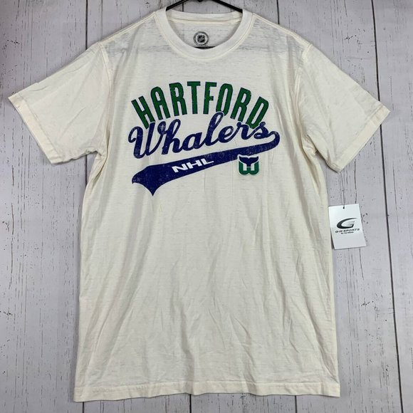 Hartford Whalers NHL G-III Sports Large White Casual Tshirt New Men - Picture 1 of 6